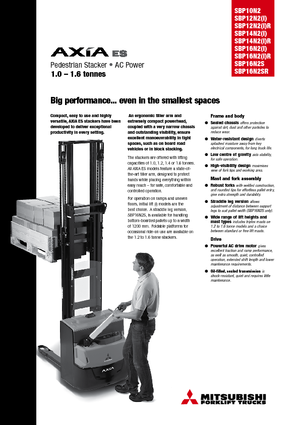 Уоки стакери Mitsubishi SBP12N2iR
