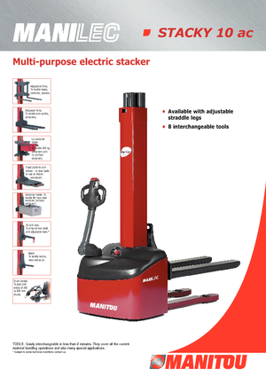 Уоки стакери Manitou Stacky FR-D 28