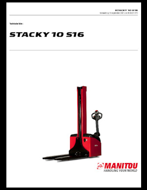 Уоки стакери Manitou Stacky 10 S 16