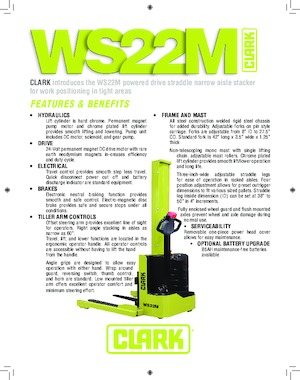 Уоки стакери Clark WS22M
