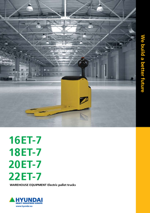 Пешеходна палетна количка Hyundai 20 ET 7