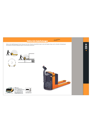 Пешеходна палетна количка OMG 330 K