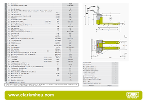Пешеходна палетна количка Clark CPT 13 ac