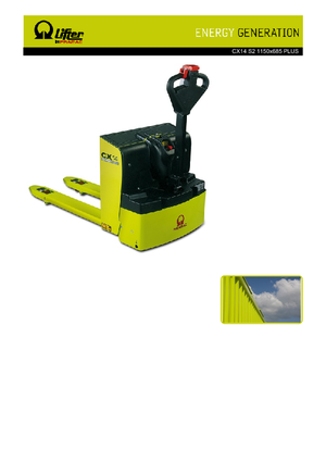 Пешеходна палетна количка PRAMAC Lifter CX 14 Plus