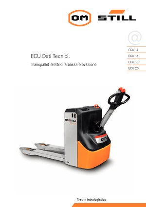 Пешеходна палетна количка Still ECU 16