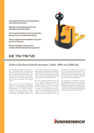 Пешеходна палетна количка Jungheinrich EJE 116