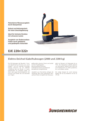 Пешеходна палетна количка Jungheinrich EJE 220r