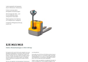 Пешеходна палетна количка Jungheinrich EJE M15