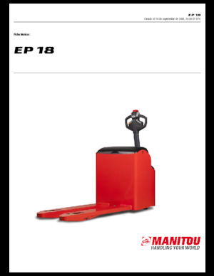 Пешеходна палетна количка Manitou EP 18
