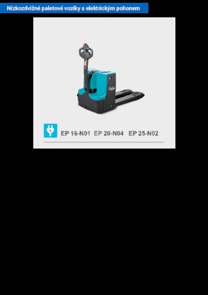 Пешеходна палетна количка Baoli EP 16-N01