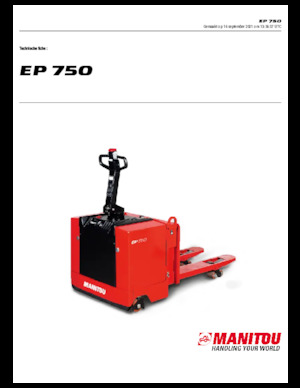 Пешеходна палетна количка Manitou EP 750
