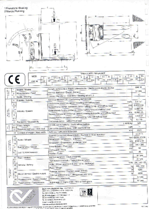 Пешеходна палетна количка CVitalia ESG 16