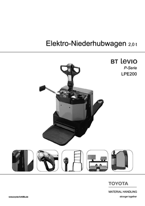 Пешеходна палетна количка BT LPE 200-6