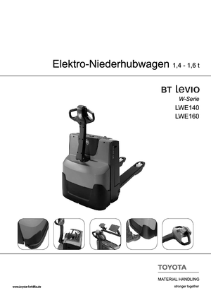 Пешеходна палетна количка BT LWE 140