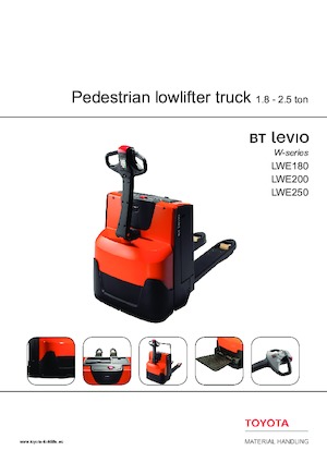 Пешеходна палетна количка BT LWE 180