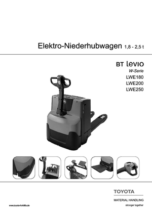 Пешеходна палетна количка BT LWE 180