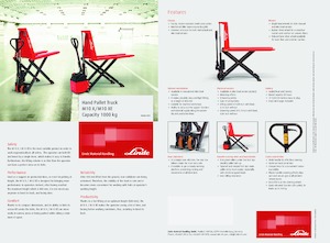 Пешеходна палетна количка Linde M10X