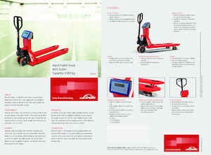 Пешеходна палетна количка Linde M25 Scale+ 