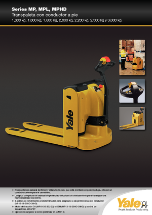 Пешеходна палетна количка Yale MP22AC