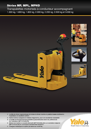 Пешеходна палетна количка Yale MP22AC