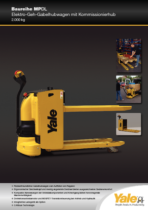 Пешеходна палетна количка Yale MP20DL