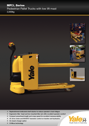 Пешеходна палетна количка Yale MP20DL