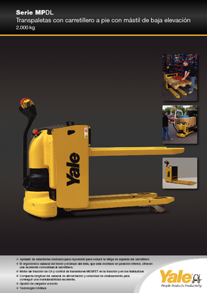 Пешеходна палетна количка Yale MP20DL