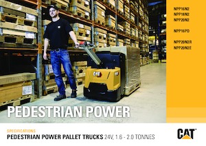 Пешеходна палетна количка Caterpillar NPP16PD