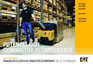 Пешеходна палетна количка Caterpillar NPP16PD