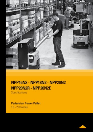 Пешеходна палетна количка Caterpillar NPP16N2