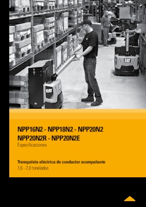 Пешеходна палетна количка Caterpillar NPP16N2