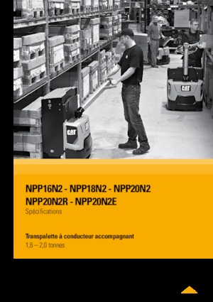 Пешеходна палетна количка Caterpillar NPP16N2