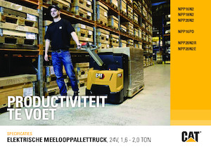 Пешеходна палетна количка Caterpillar NPP16N2