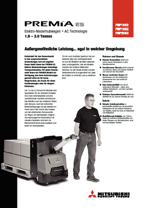 Пешеходна палетна количка Mitsubishi PBP18N2 