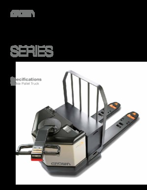 Пешеходна палетна количка Crown PW 3520-60