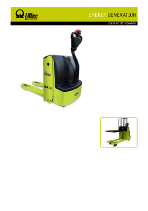 Пешеходна палетна количка PRAMAC Lifter QX 18