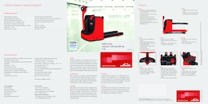 Пешеходна палетна количка Linde T16L