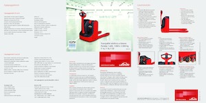 Пешеходна палетна количка Linde T18