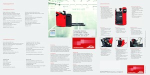 Пешеходна палетна количка Linde T 30