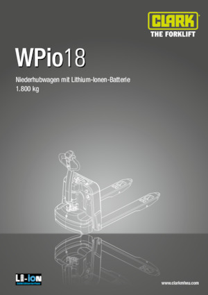 Пешеходна палетна количка Clark Wpio 18