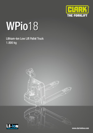 Пешеходна палетна количка Clark Wpio 18