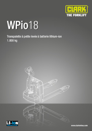 Пешеходна палетна количка Clark Wpio 18