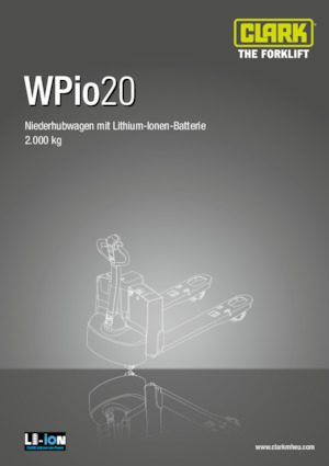 Пешеходна палетна количка Clark Wpio 20