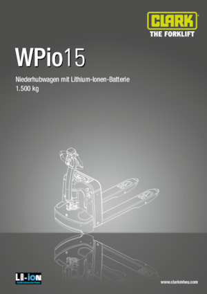 Пешеходна палетна количка Clark Wpio15