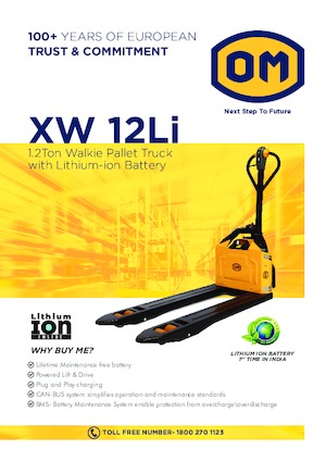 Пешеходна палетна количка OM XW 12 Li