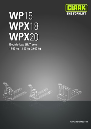 Пешеходна палетна количка Clark WP 15