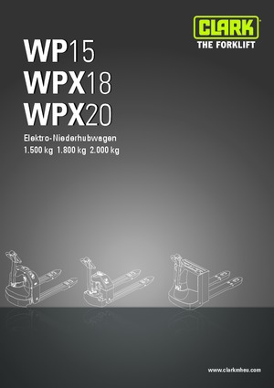 Пешеходна палетна количка Clark WP 15