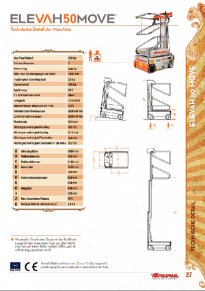 Подемници с единична вертикална мачта Faraone Elevah 50 Move
