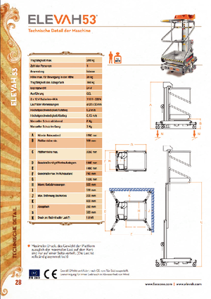 Подемници с единична вертикална мачта Faraone Elevah 53