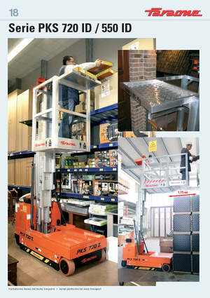 Подемници с единична вертикална мачта Faraone PKS 550 ID